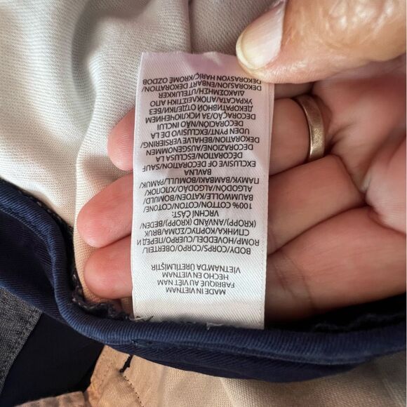 Polo Ralph Lauren Chino Shorts Classic Fit Flat Front Newport Navy Size 46 B NWT - Picture 13 of 15